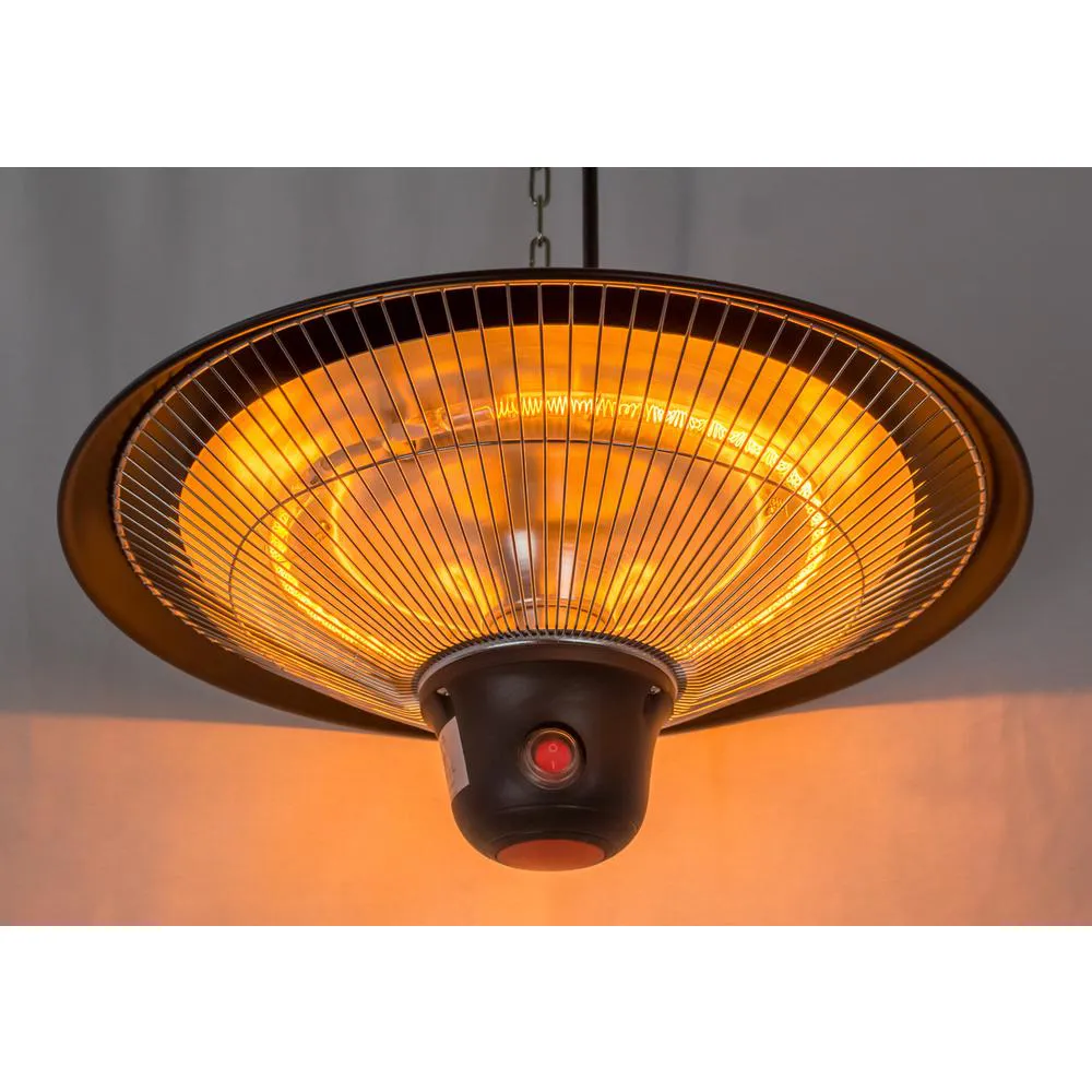 1,500-Watt Electric Patio Gazebo Heater with Halogen Heating Element, Includes Remote Control!