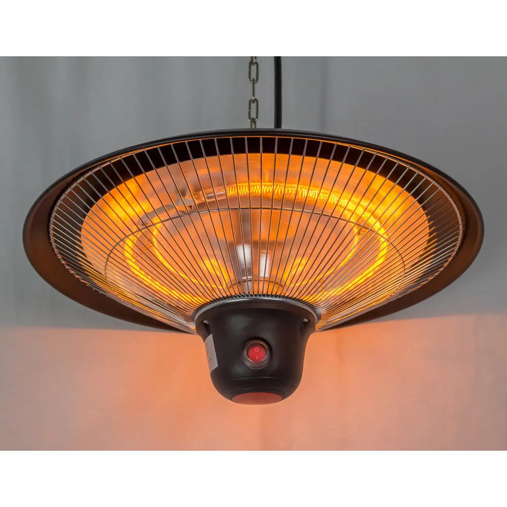 1,500-Watt Electric Patio Gazebo Heater with Halogen Heating Element, Includes Remote Control!
