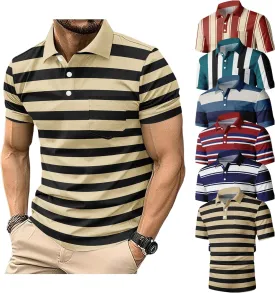 6 Pack Mens Polo Shirt Short Sleeve Sports Golf Tennis T-Shirt Moisture-Wicking Summer Shirts for Work Casual Athletic