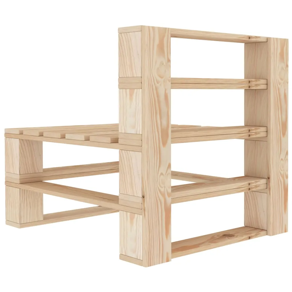 6 Piece Garden Pallets Lounge Set Wood