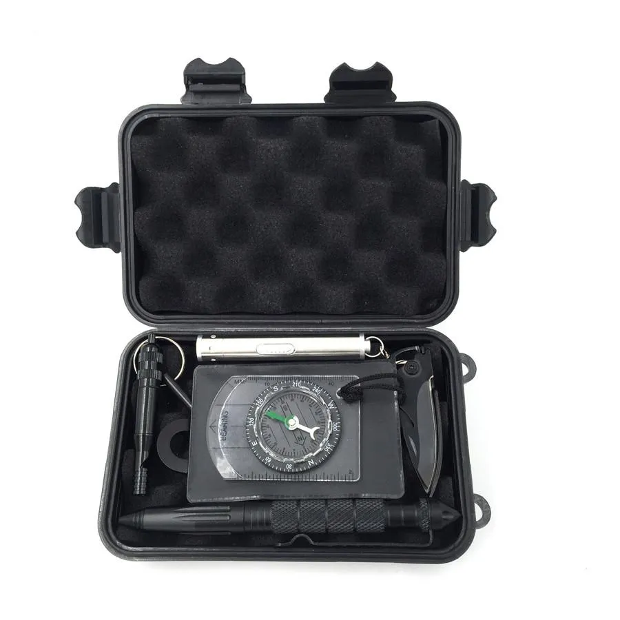 8 in 1 Professional Multi-function Survival Emergency Kit