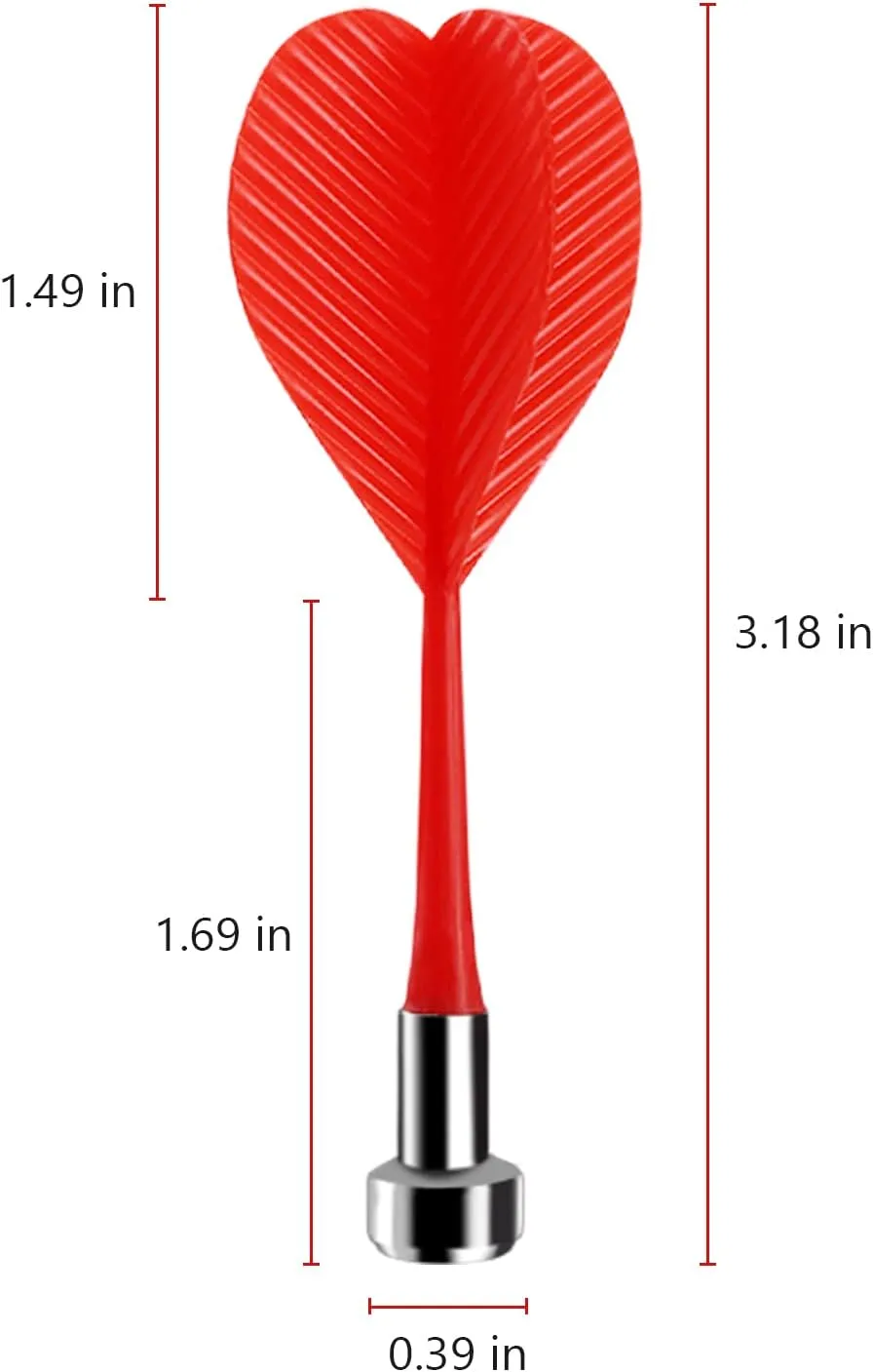 Accmor 36pcs Magnetic Darts, Magnetic Darts Replacement for Magnetic Dartboard, Plastic Darts Safety Magnetic Darts Target Game