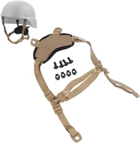 ATAIRSOFT Helmet Chin Strap 4 Points General Suspension System with Bolts and Screws for Tactical Fast ACH MICH IBH Helmets