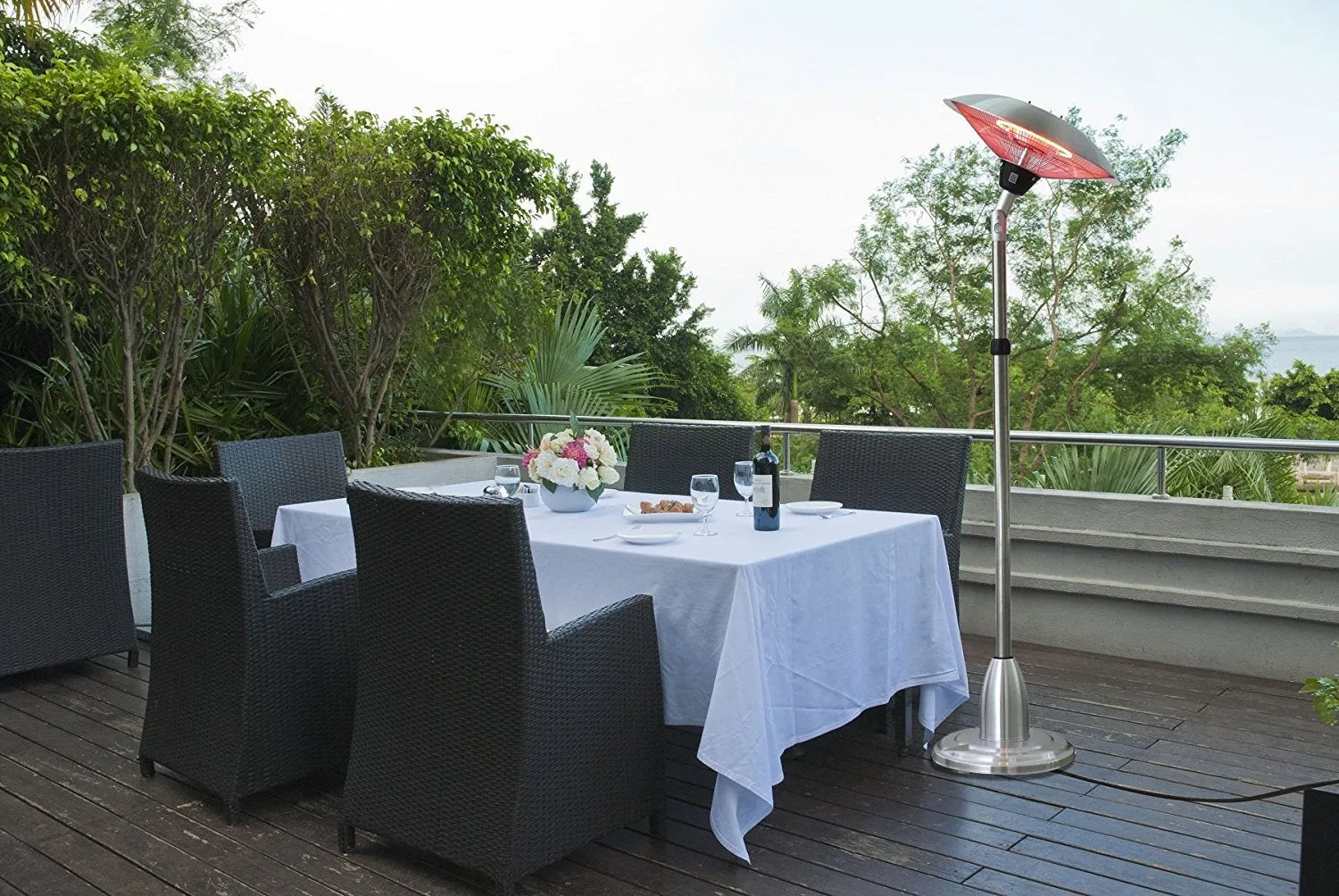 AZ Patio Heaters Electric Heater, Adjustable Free Standing