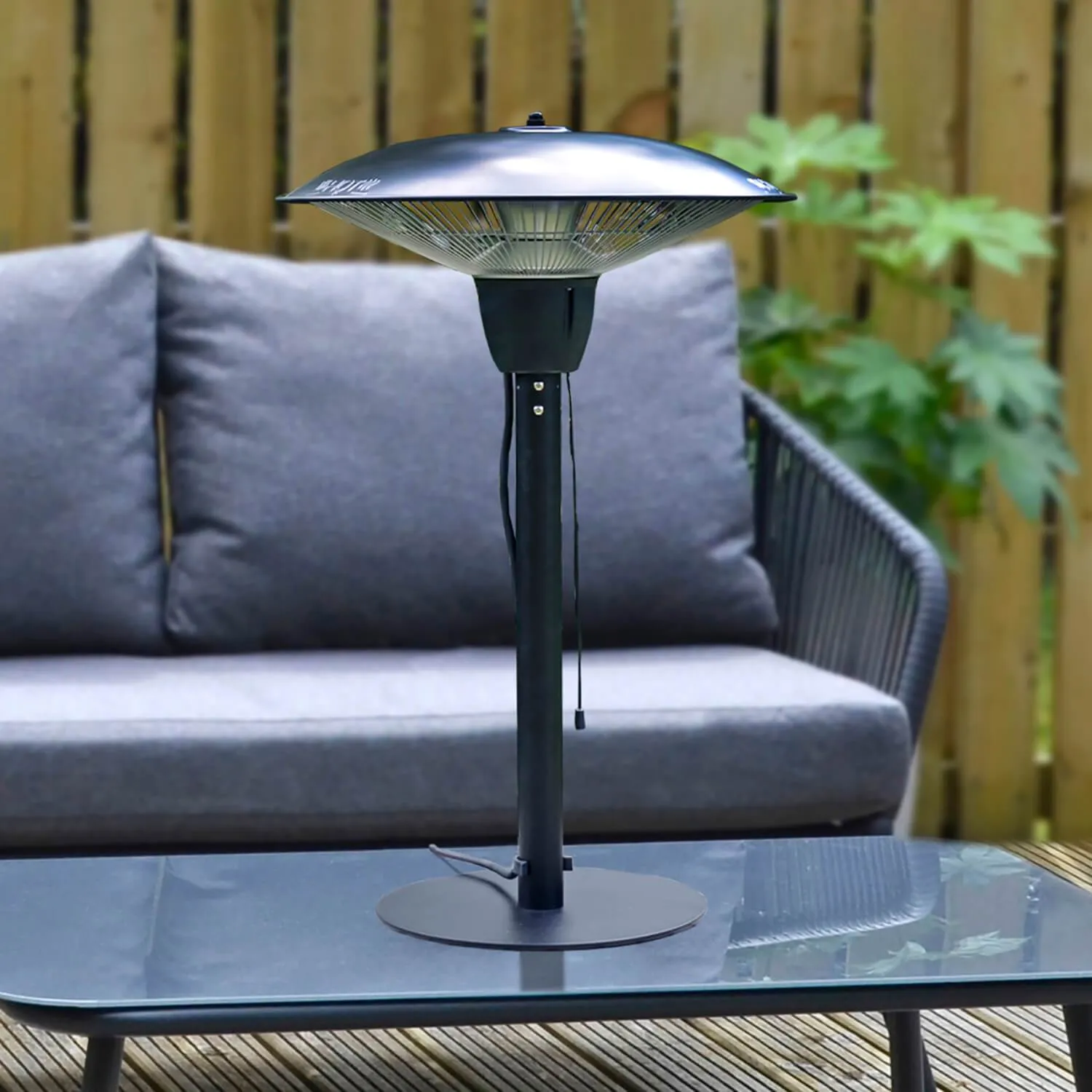 Azuma Patio Heater Single Halogen Tube Pull Switch IP44 1500w