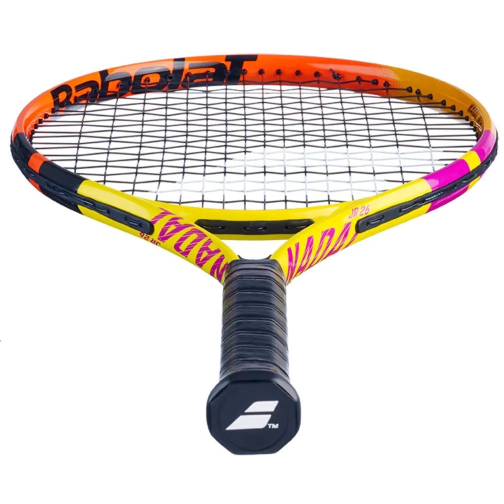 Babolat Pure Aero Nadal 240gm JUNIOR 25 STRUNG With Cover Yellow Orange Purple Tennis Racket [WS]