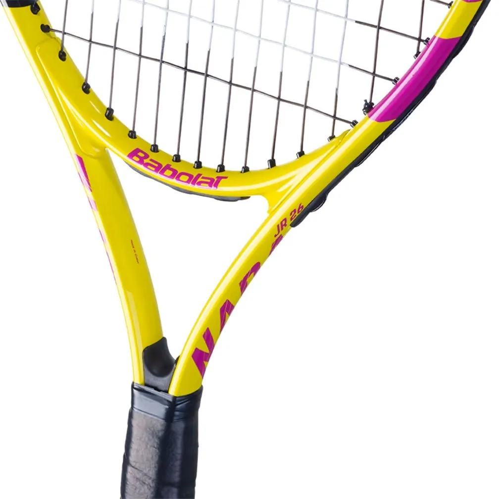 Babolat Pure Aero Nadal 240gm JUNIOR 25 STRUNG With Cover Yellow Orange Purple Tennis Racket [WS]