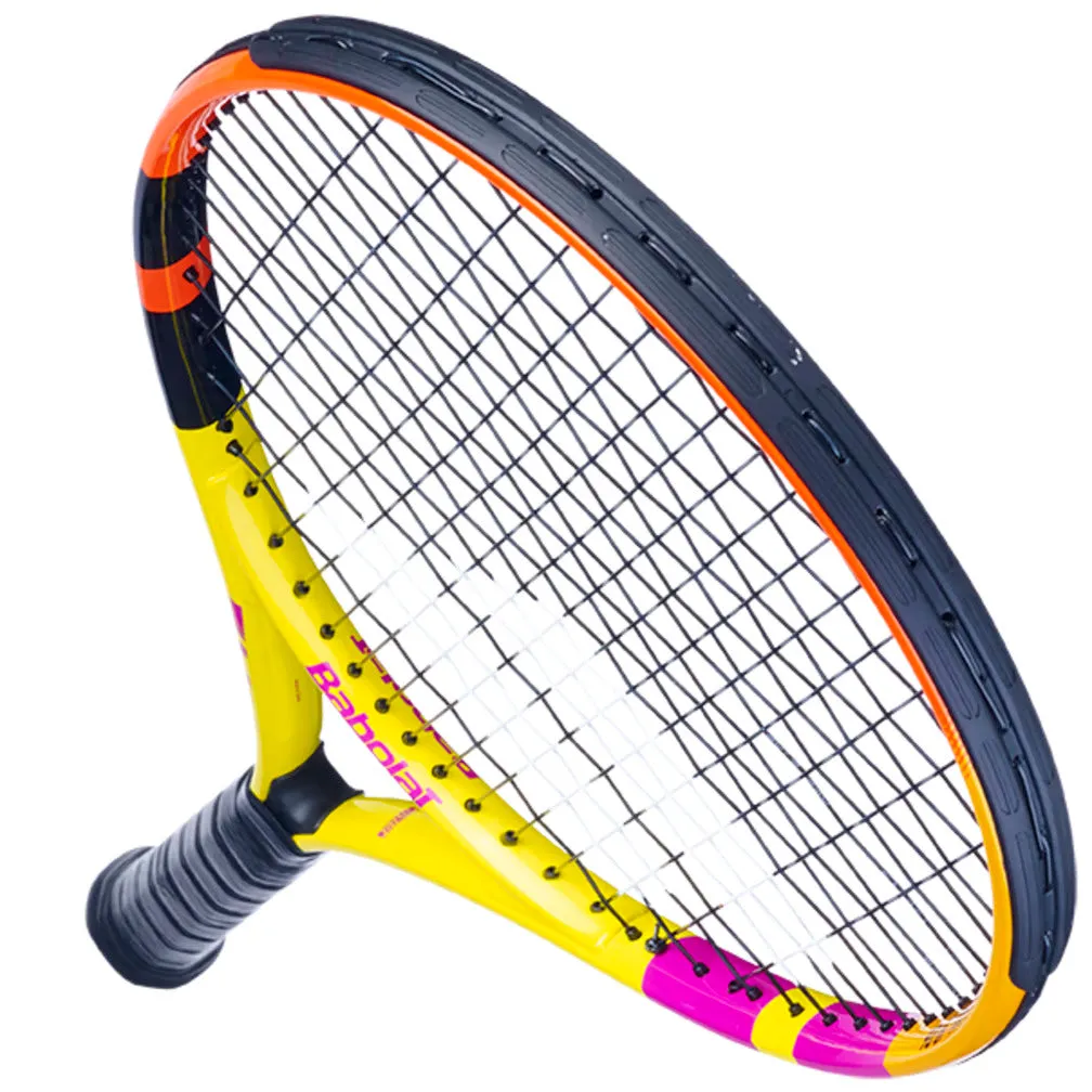 Babolat Pure Aero Nadal 240gm JUNIOR 25 STRUNG With Cover Yellow Orange Purple Tennis Racket [WS]