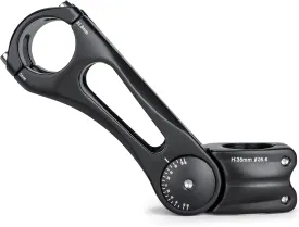 Bike Bicycle Stem - -75 ~   50 Degree Adjustable bike Stem- 90/110/145mm Bike Stem Riser For 31.8(1-1/4") Handlebars- Aluminum Alloy Mountain Bike Handlebar Riser Extender For Mountain Road City Bike