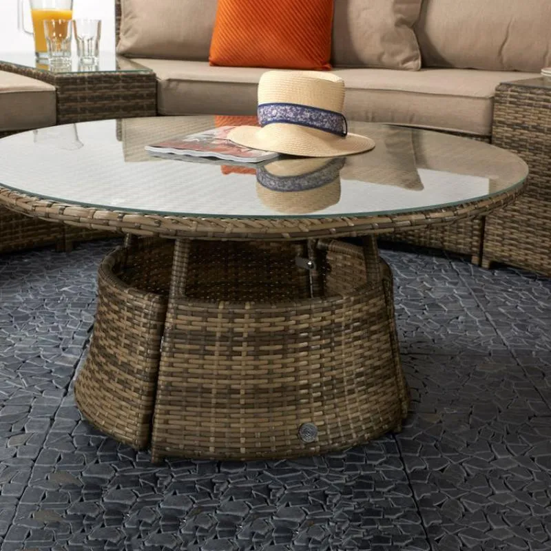 Boma Half Moon Sofa Set Brown