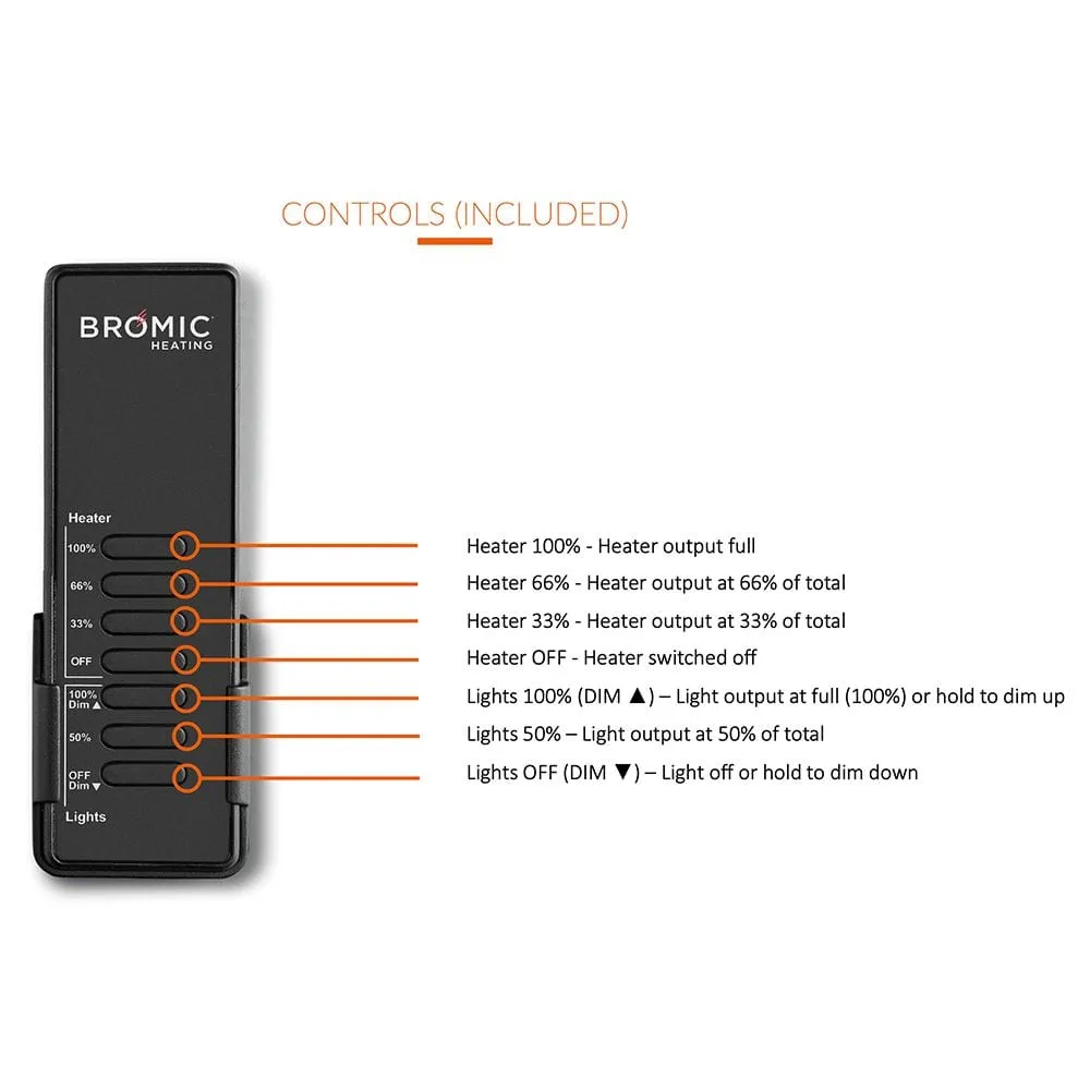 Bromic Eclipse Smart-Heat Portable Electric Heater, 3300W | BH0820001