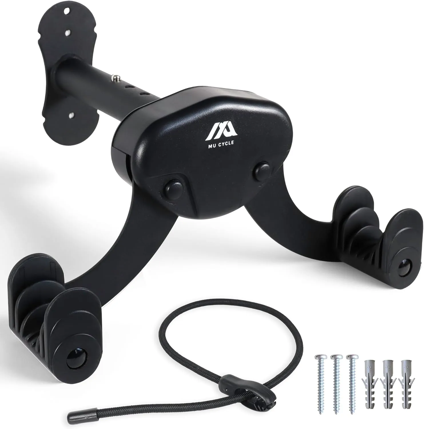 Buffalo Bike Wall Mount Rack  Adjustable Horizontal Indoor Hanger for Road, Mountain & Hybrid Bikes up to 48.5 lbs | Space-Saving Heavy-Duty Bicycle Storage for Garage & Home