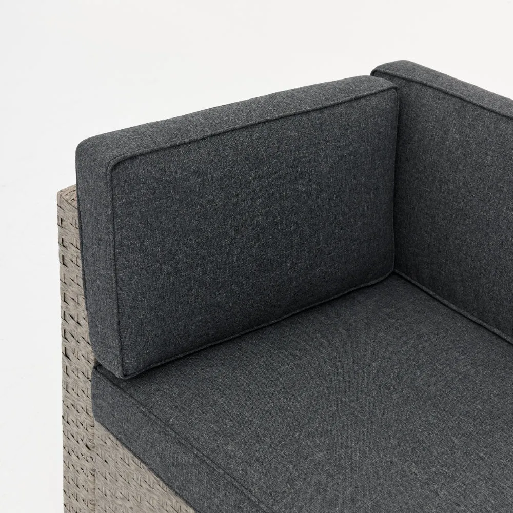 Catina Modular Corner Rattan Garden Sofa Set, Grey