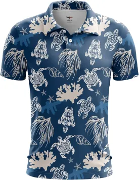 Eagle Six Gear Honu Turtle ARs Golf Polo Shirt