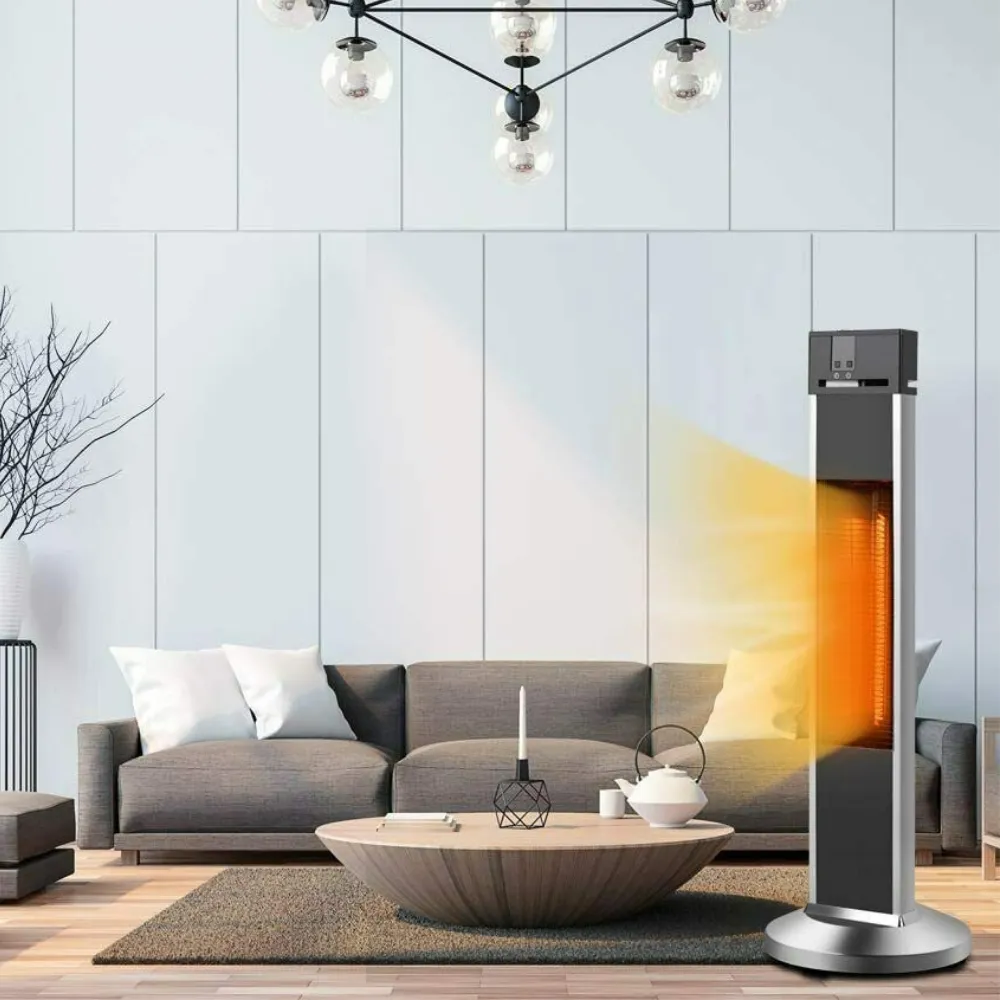 Electric Outdoor Infrared Patio Porch Tower Space Heater 1500W