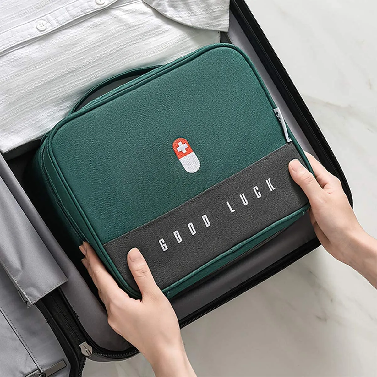 Emergency Survival Portable Medicine First Aid Empty Kit Pouch/Bag