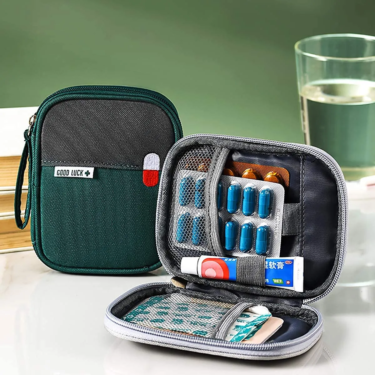 Emergency Survival Portable Medicine First Aid Empty Kit Pouch/Bag