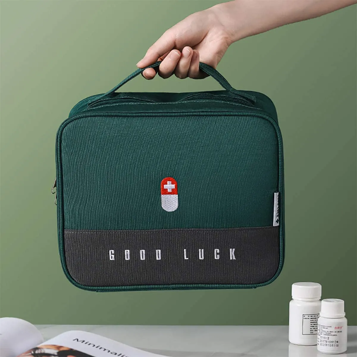 Emergency Survival Portable Medicine First Aid Empty Kit Pouch/Bag