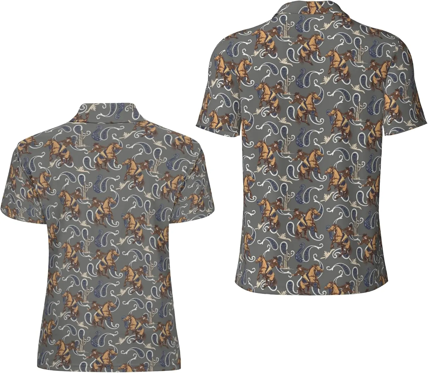 Funny Couple Golf Shirts,Matching Hawaiian Golf Shirt for Couple,Moisture Wicking Couple Polo Shirt for Men Women