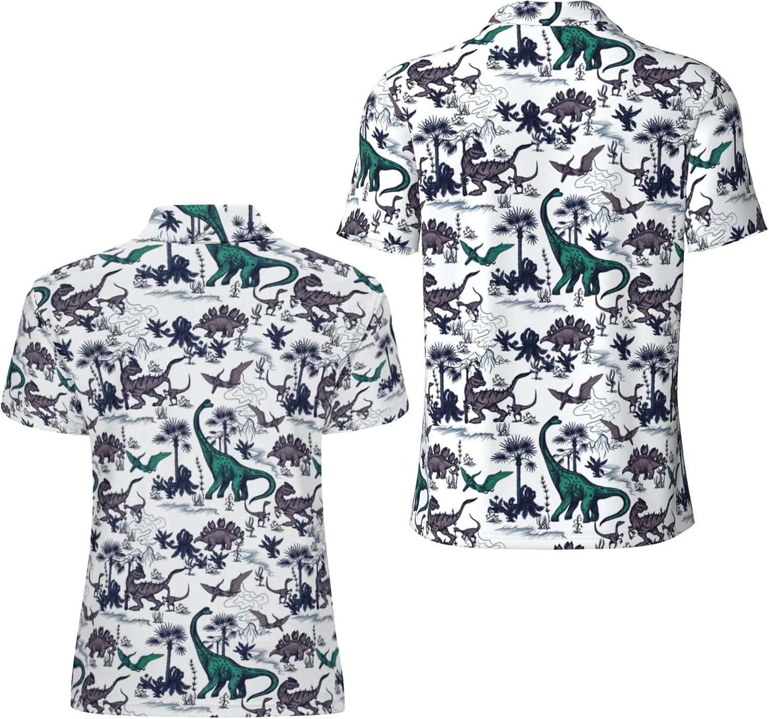 Funny Couple Golf Shirts,Matching Hawaiian Golf Shirt for Couple,Moisture Wicking Couple Polo Shirt for Men Women