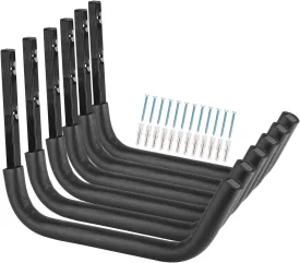 Heavy Duty Kayak Storage Racks, 15Inch Wall Mount Garage Hooks for Kayak, Canoe, Surfboard, Paddle Board, SUP