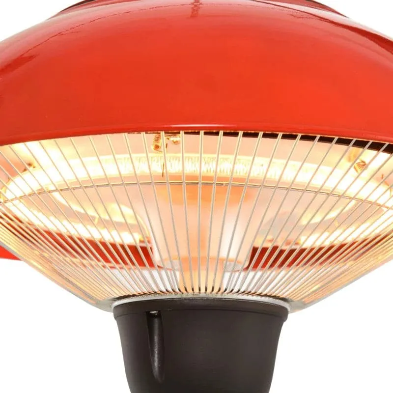 Maplin Plus Aluminium 1500W Electric Ceiling Hanging Patio Heater - Red