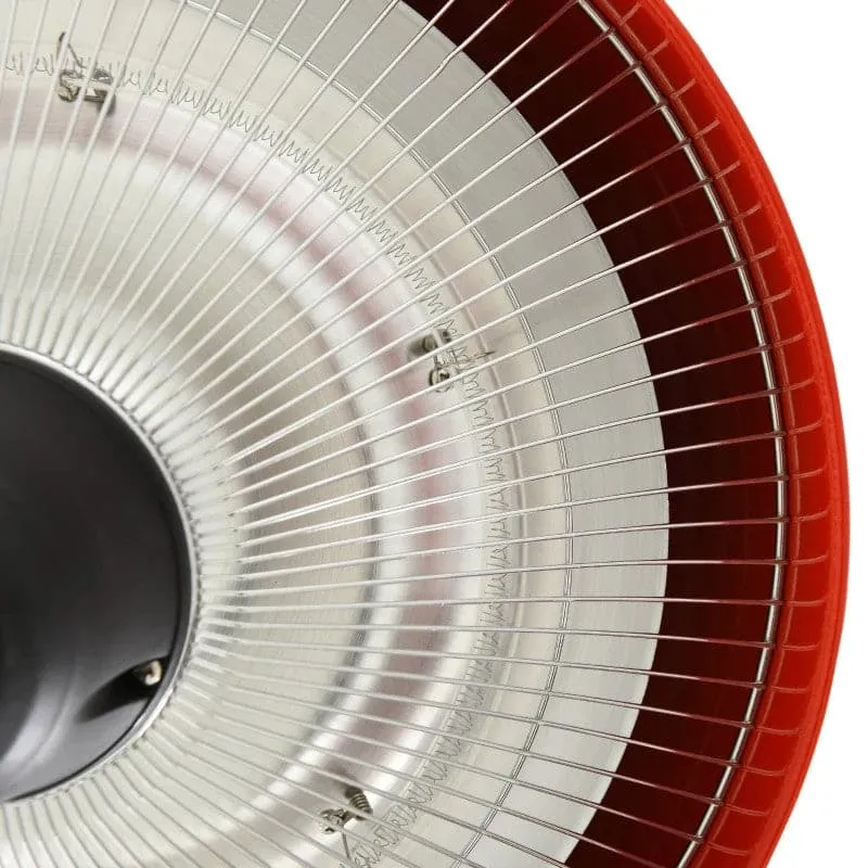 Maplin Plus Aluminium 1500W Electric Ceiling Hanging Patio Heater - Red