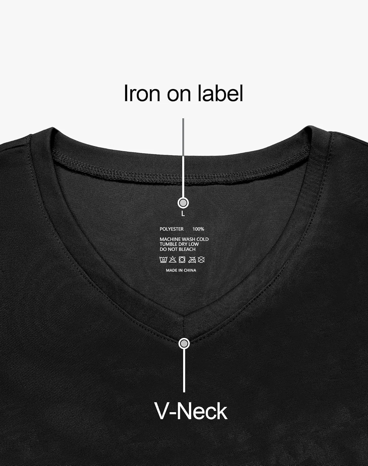 Men's T Shirts Quick Drying V-Neck Athletic Shirt Running Gym Workout Moisture Wicking T-Shirt for Casual