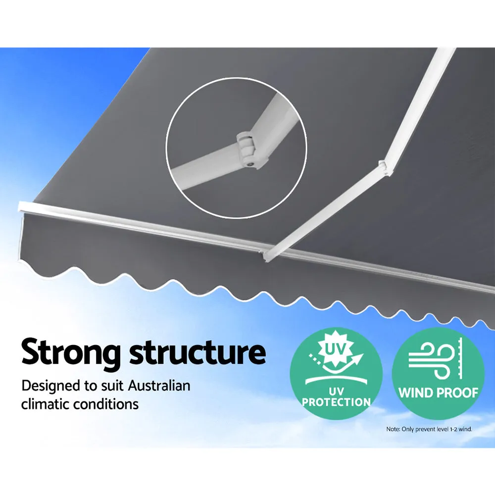 Motorised UV-Resistant Awning 4Mx3M Sunshade by Instahut