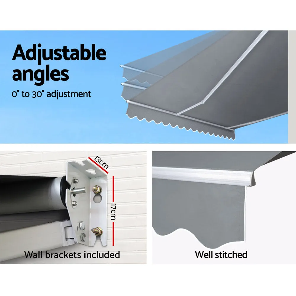 Motorised UV-Resistant Awning 4Mx3M Sunshade by Instahut