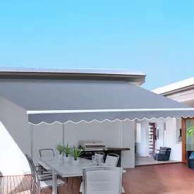 Motorised UV-Resistant Awning 4Mx3M Sunshade by Instahut