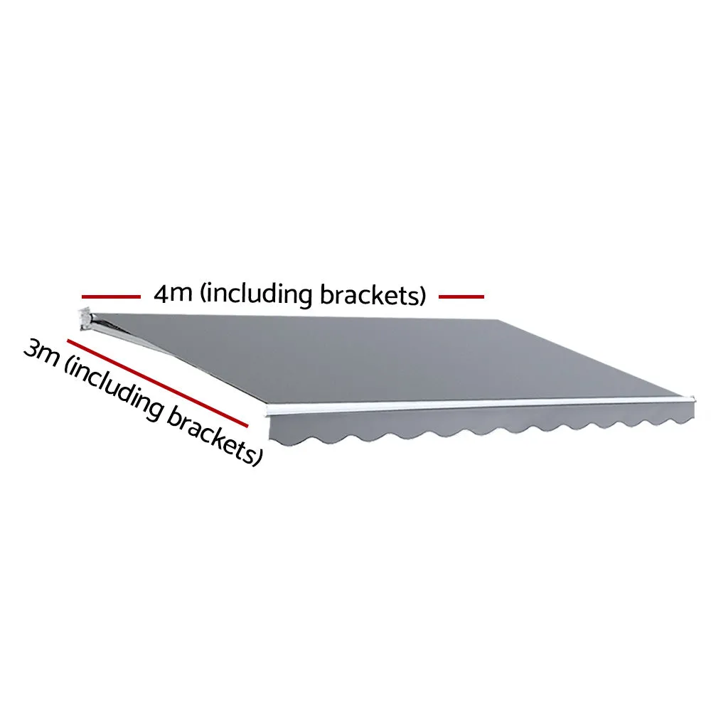 Motorised UV-Resistant Awning 4Mx3M Sunshade by Instahut