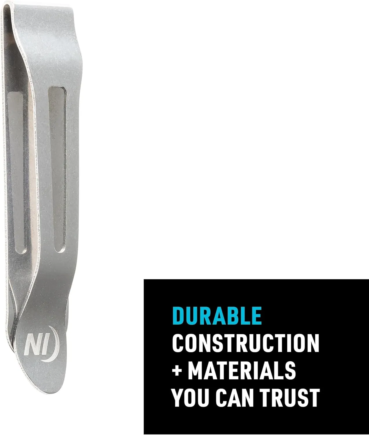 Nite Ize HipClip Universal Pocket Clip - Stainless Steel Adhesive Clip - Pocket Accessories for Cell Phone, Pocket Knife & More - Metal Cell Phone Belt Clip with Strong 3M VHB Adhesive