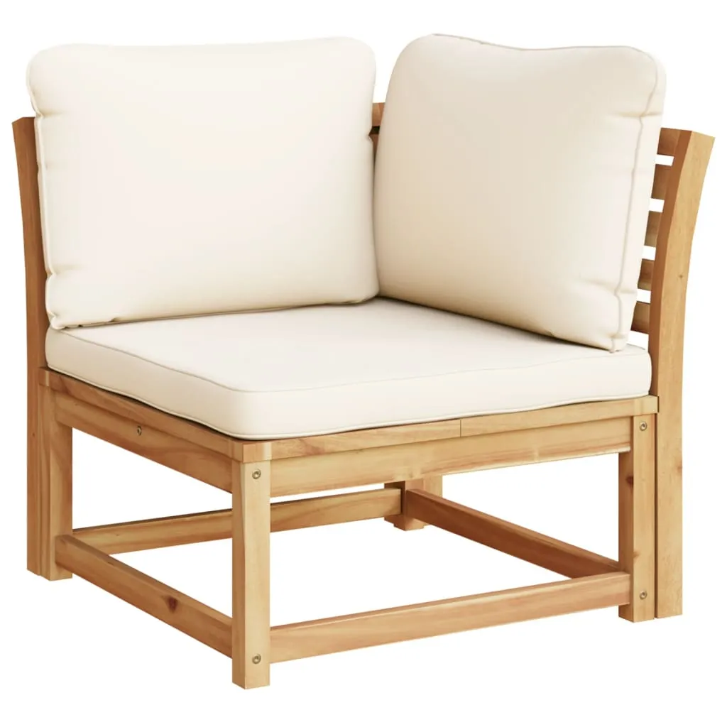 Patio Sofa with Cushions 2-Seater Solid Wood Acacia