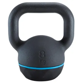 Pesa de hierro fundido con base de goma de 8 kg Kettlebell