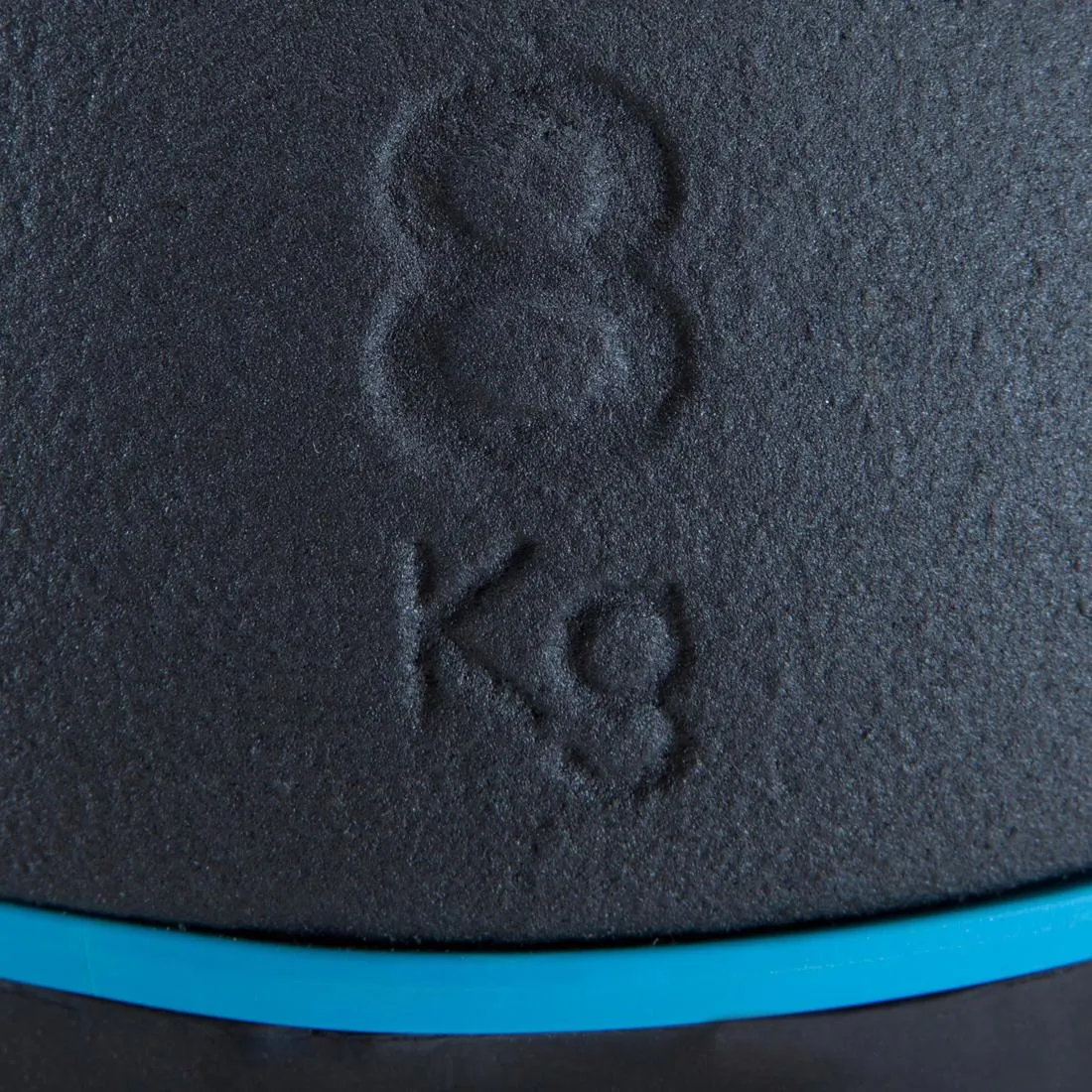 Pesa de hierro fundido con base de goma de 8 kg Kettlebell
