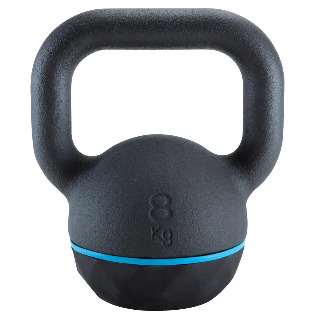Pesa de hierro fundido con base de goma de 8 kg Kettlebell