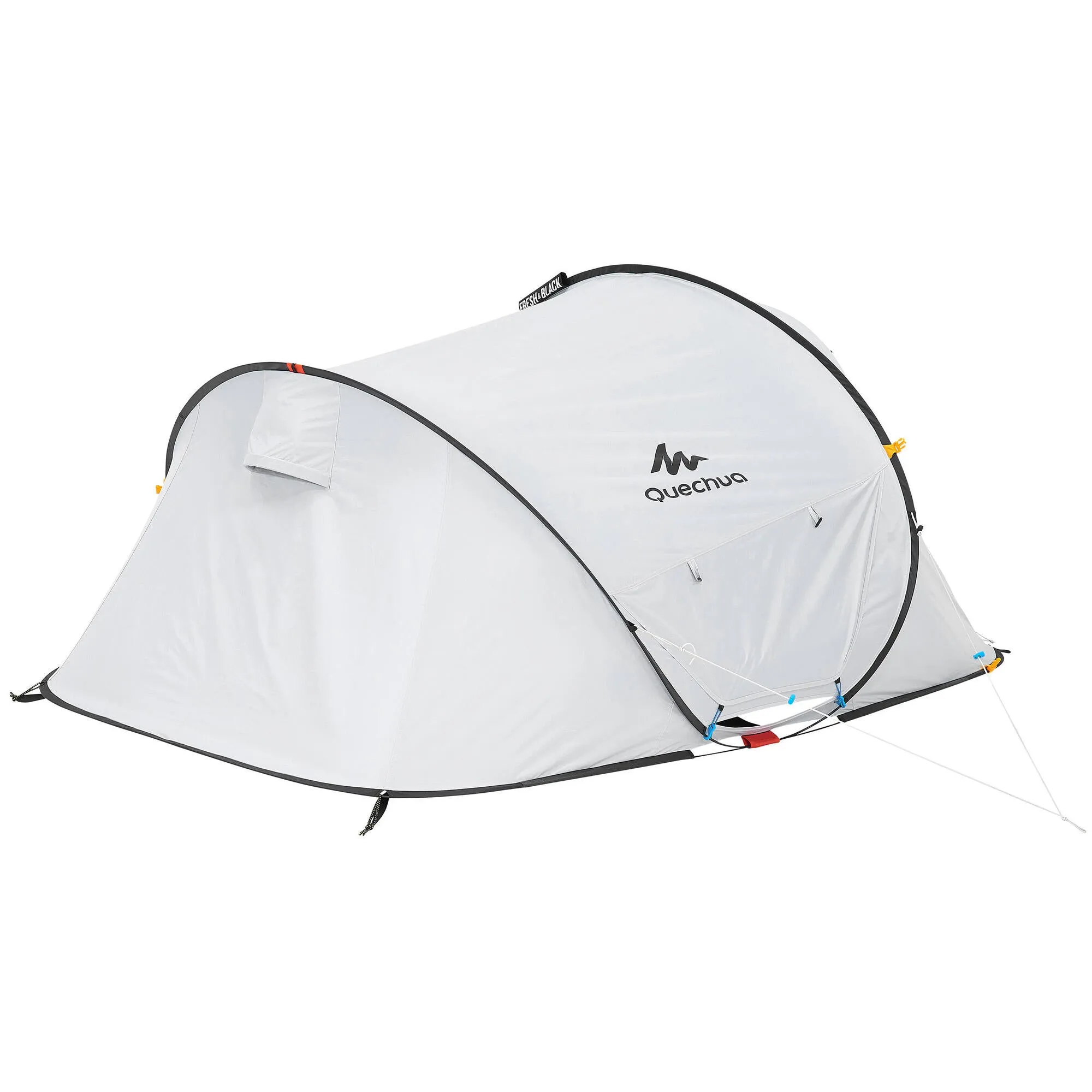 Quechua 2 Second Fresh & Black Waterproof Pop Up Camping Tent 2 Person