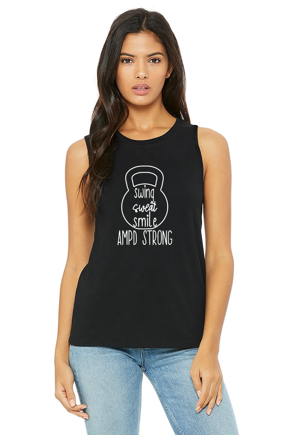 "Swing Sweat Smile" Muscle Tank (Women's)