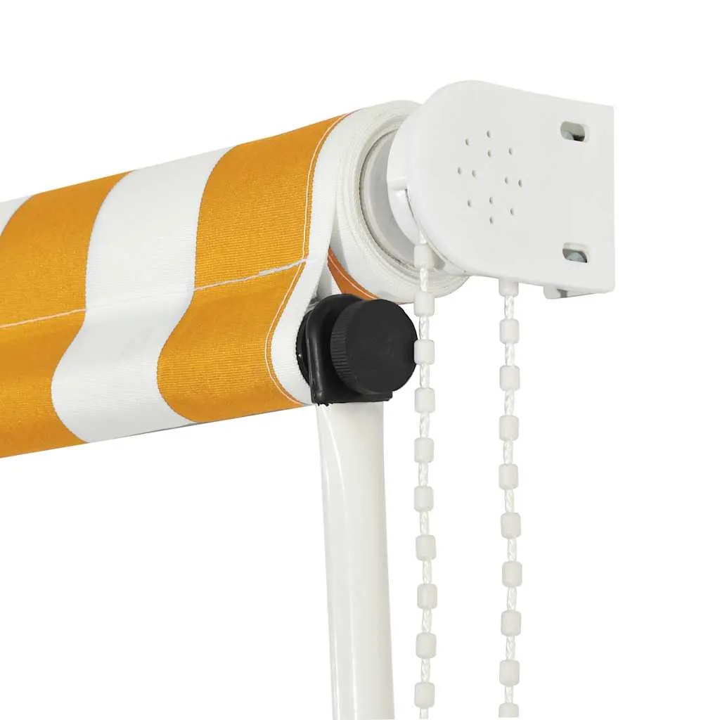 Retractable Awning 150x150 cm Yellow and White
