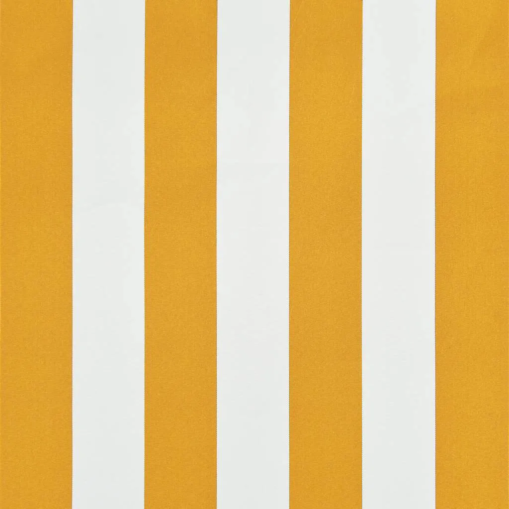 Retractable Awning 150x150 cm Yellow and White