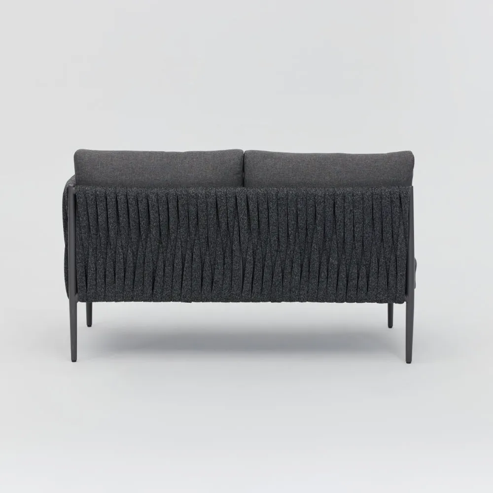 Serena Rattan Rope Garden U-Shape Sofa Set, Grey