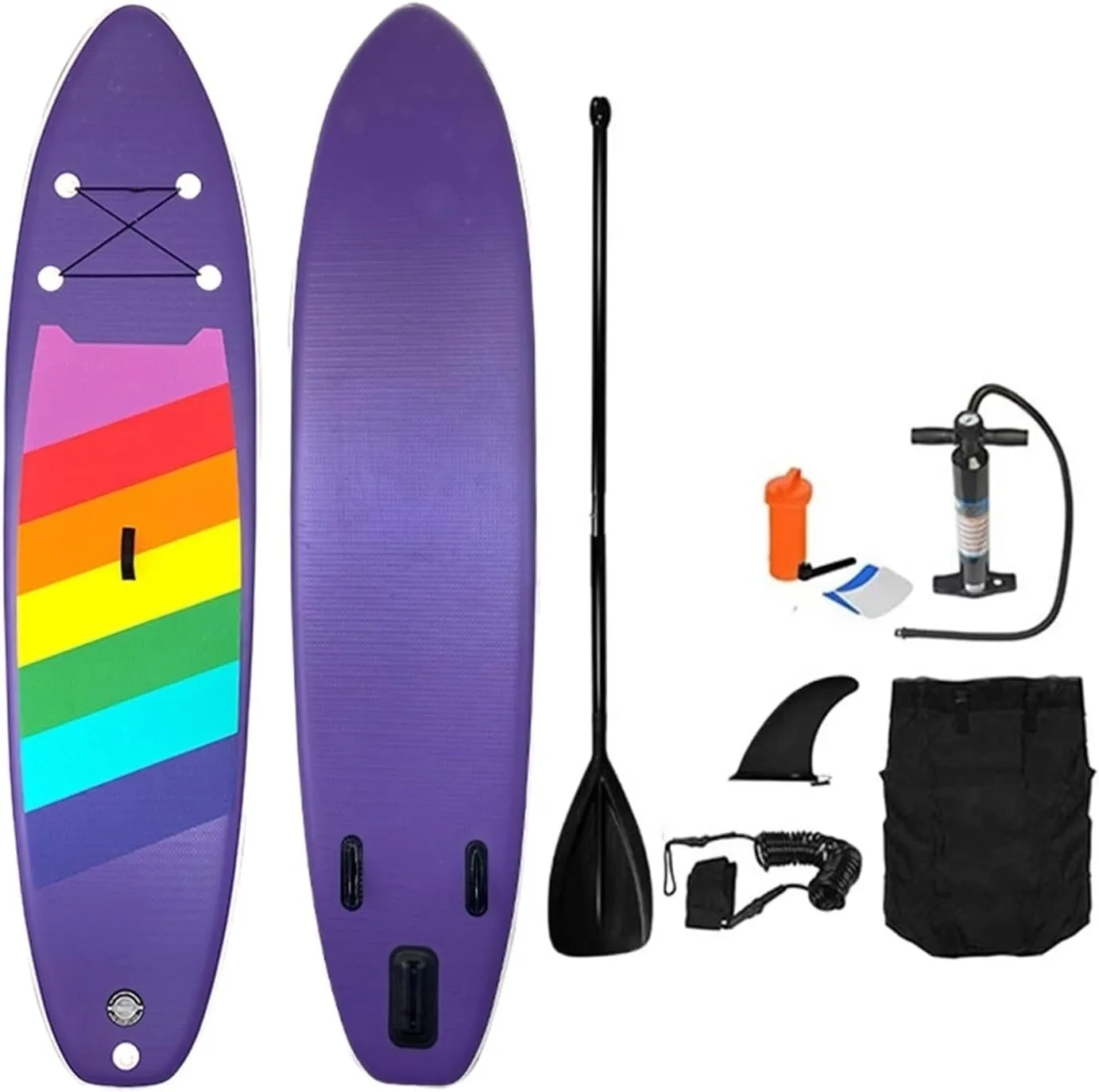 Surfboard Stand Up Surfboard SUP Inflatable Paddle Board Ultralight Paddle Board with SUP Accessories Fins Adjustab Surf Board Outdoor Recreation