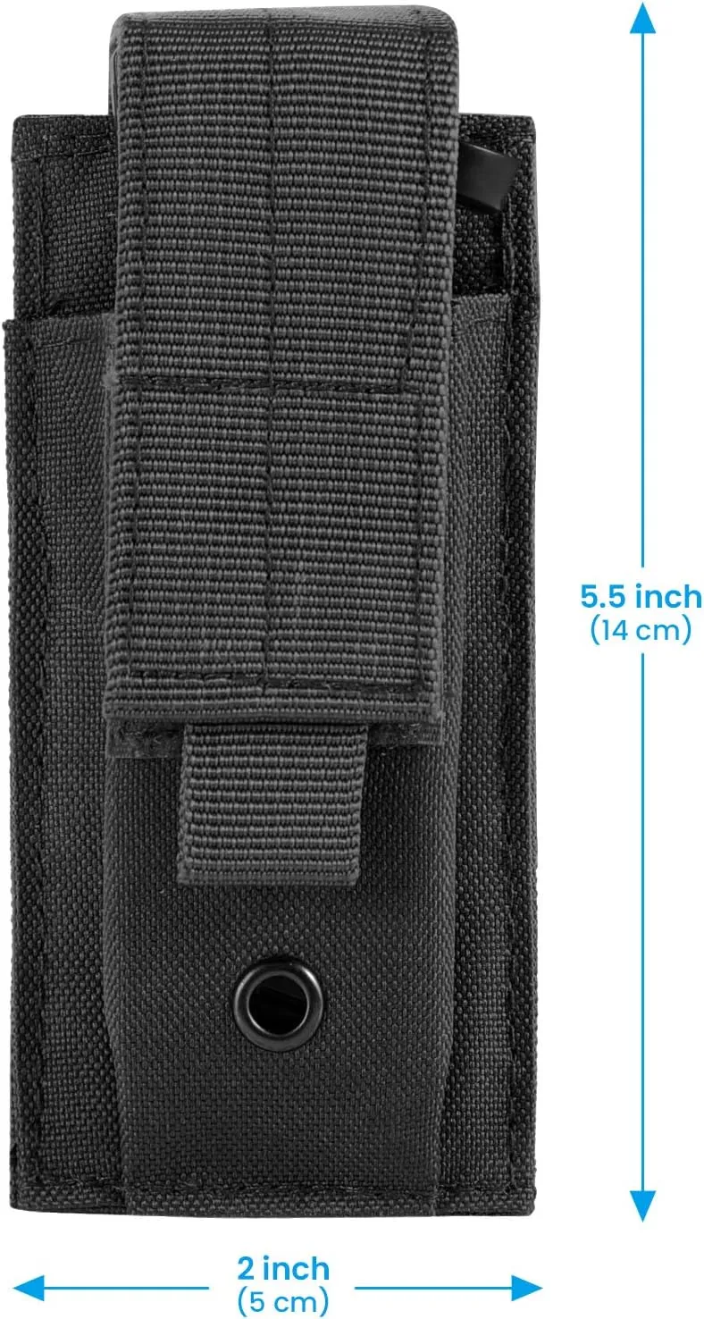 Tactical Single/Double Pistol Mag Pouch Outdoor Molle Open-Top Magazine Pouch for Glock M1911 92F