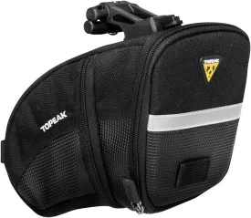 Topeak Bicycle Saddle Bag, Hard Shell, Synthetic Fabric, Vehicle-Specific Mount, 1 Compartment, Buckle Closure