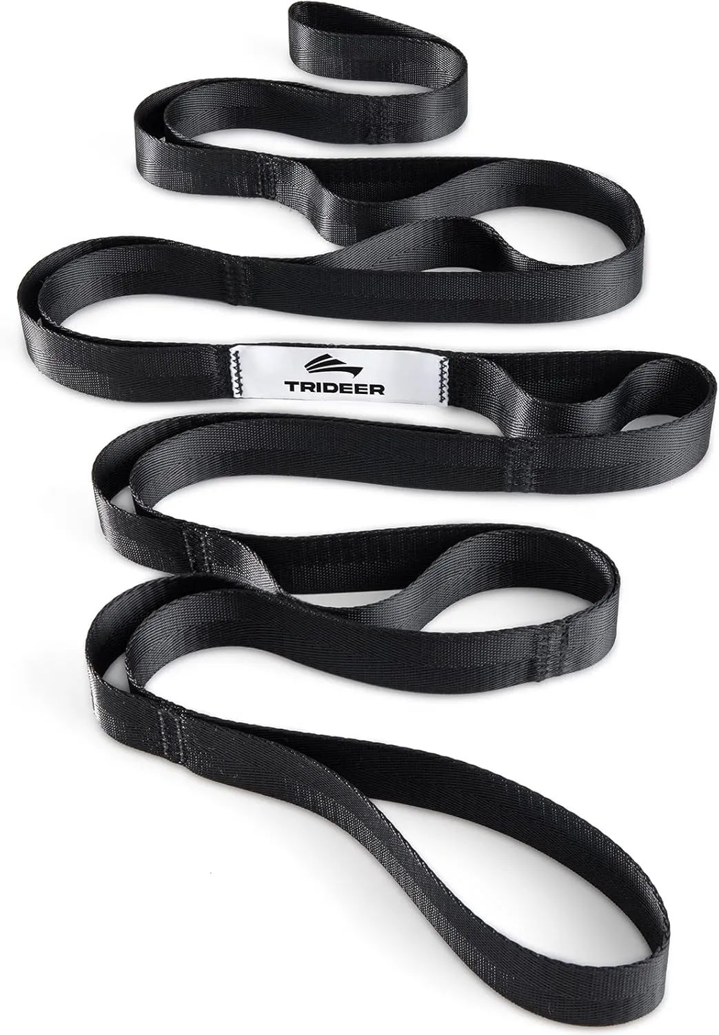 Trideer Stretching Strap Yoga Strap Physical Therapy for Home Workout, Exercise, Pilates and Gymnastics, 10 Loops Non-Elastic Stretch Bands with Aesthetic Packaging for Women & Men