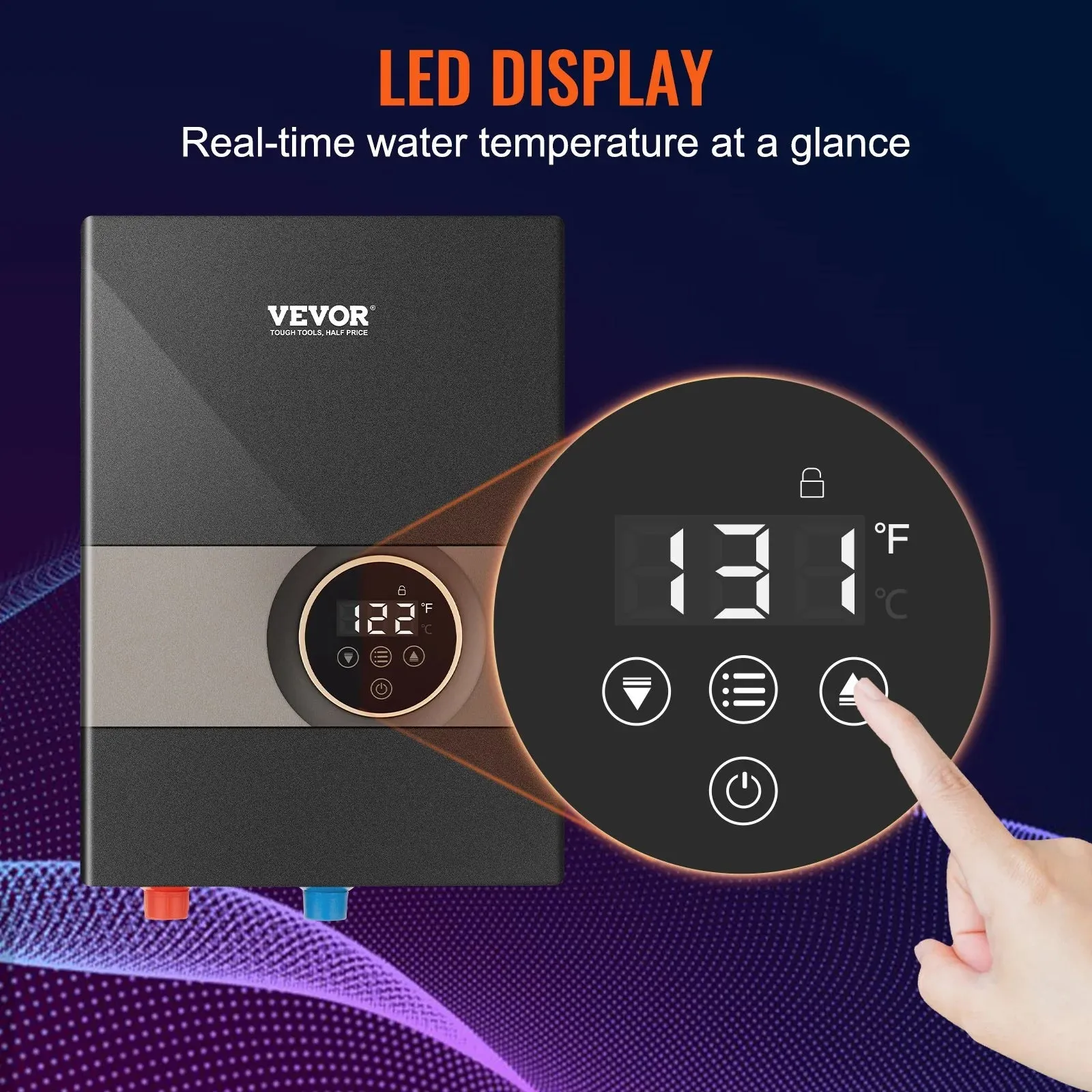 VEVOR Instant Water Heater – 8Kw Electric Tankless Boiler | Free Shipping!