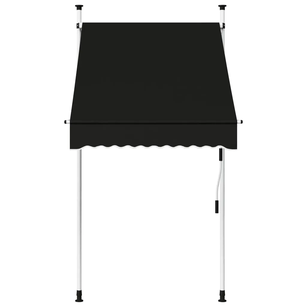 vidaXL Manual Retractable Awning 100 cm Anthracite